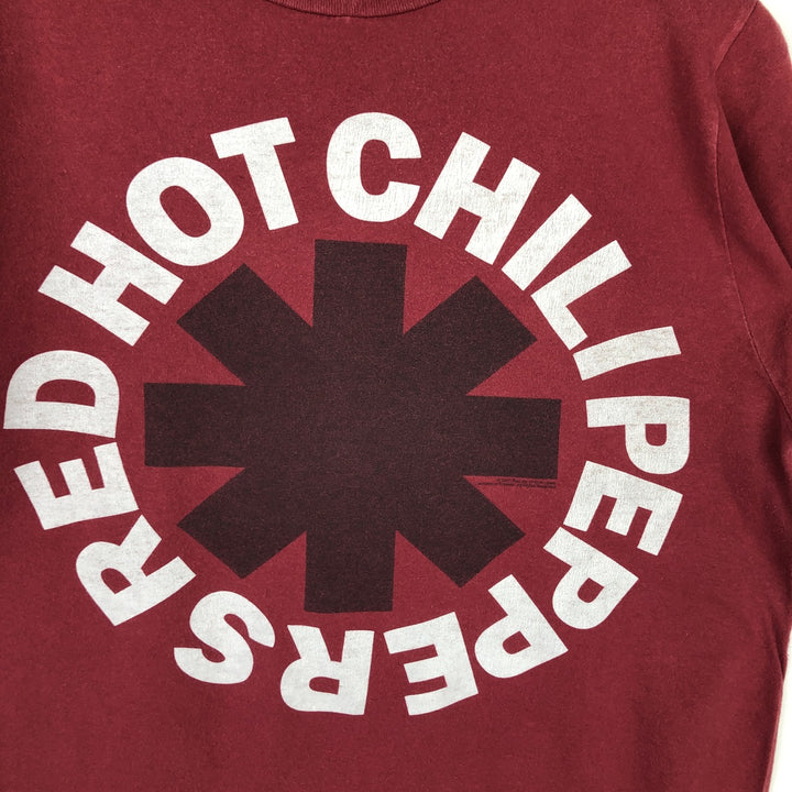 Bay Island RED HOT CHILI PEPPERS Band T-Shirt (Men's Size M) cotton burgundy type Vintage Second Hand