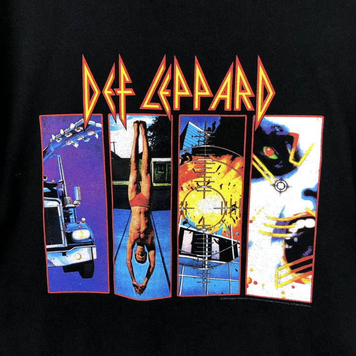 2000'S Anvil DEF LEPPARD Band T-shirt, Men's XL equivalent. cotton black type Vintage Second Hand