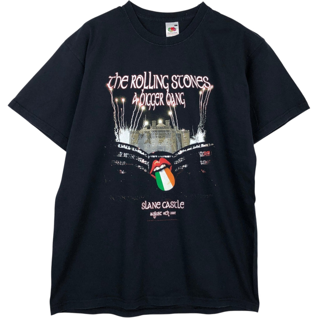 2000'S Fruit of the Loom The Rolling Stones Band T-shirt (Men's size L equivalent) cotton black type Vintage Second Hand