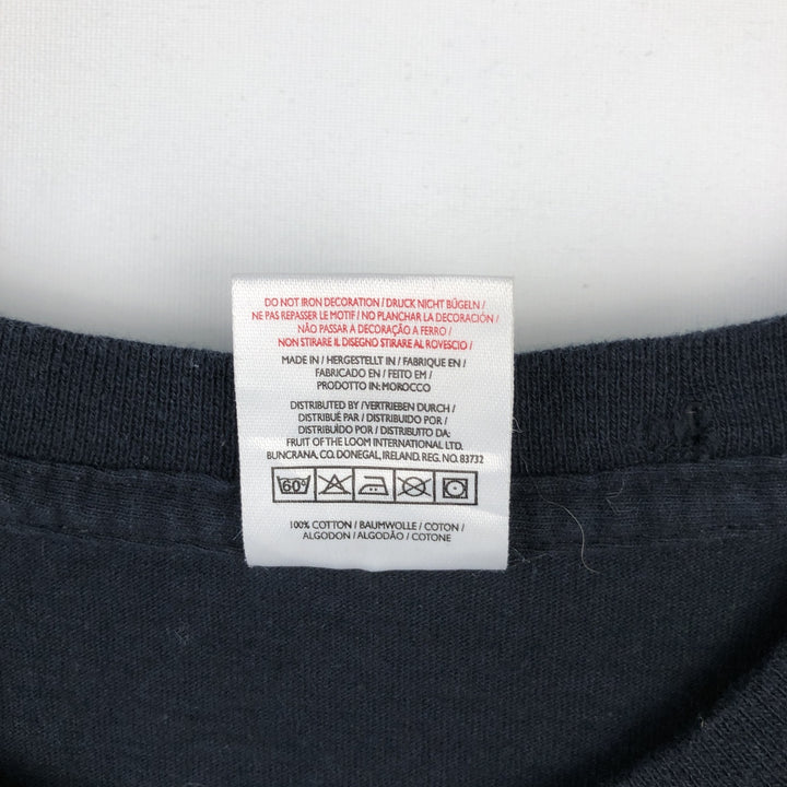 2000'S Fruit of the Loom The Rolling Stones Band T-shirt (Men's size L equivalent) cotton black type Vintage Second Hand