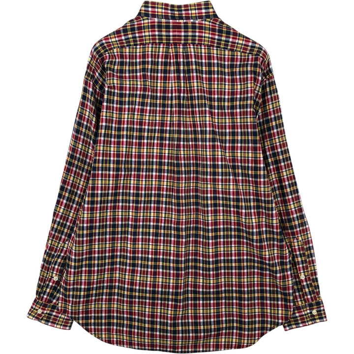 Ralph Lauren BLAKE long sleeve button down check shirt, men's size L cotton red type Vintage Second Hand