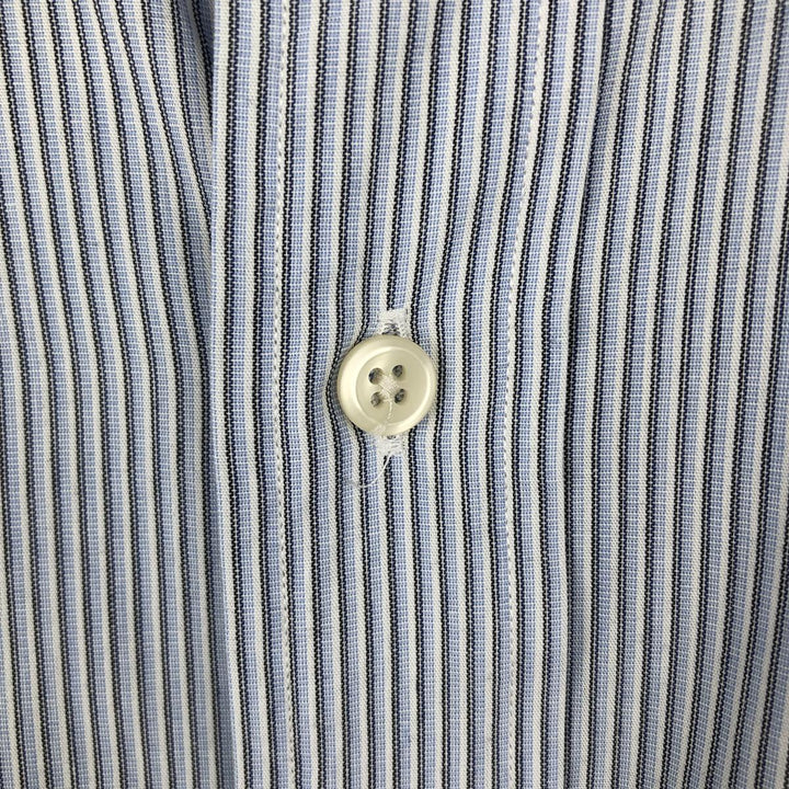 Ralph Lauren ANDREW Long-Sleeve Cotton Stripe Shirt, Men's Size XL (approx.) cotton Blue type light blue Vintage Second Hand