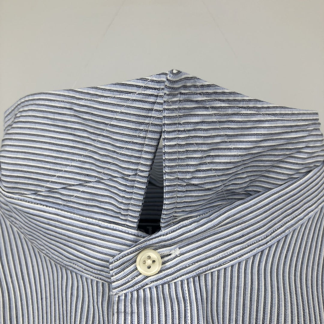 Ralph Lauren ANDREW Long-Sleeve Cotton Stripe Shirt, Men's Size XL (approx.) cotton Blue type light blue Vintage Second Hand