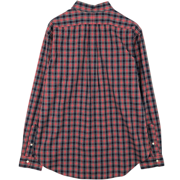 Ralph Lauren Classic Fit Long Sleeve Button Down Check Shirt, Men's Size L cotton red type Vintage Second Hand