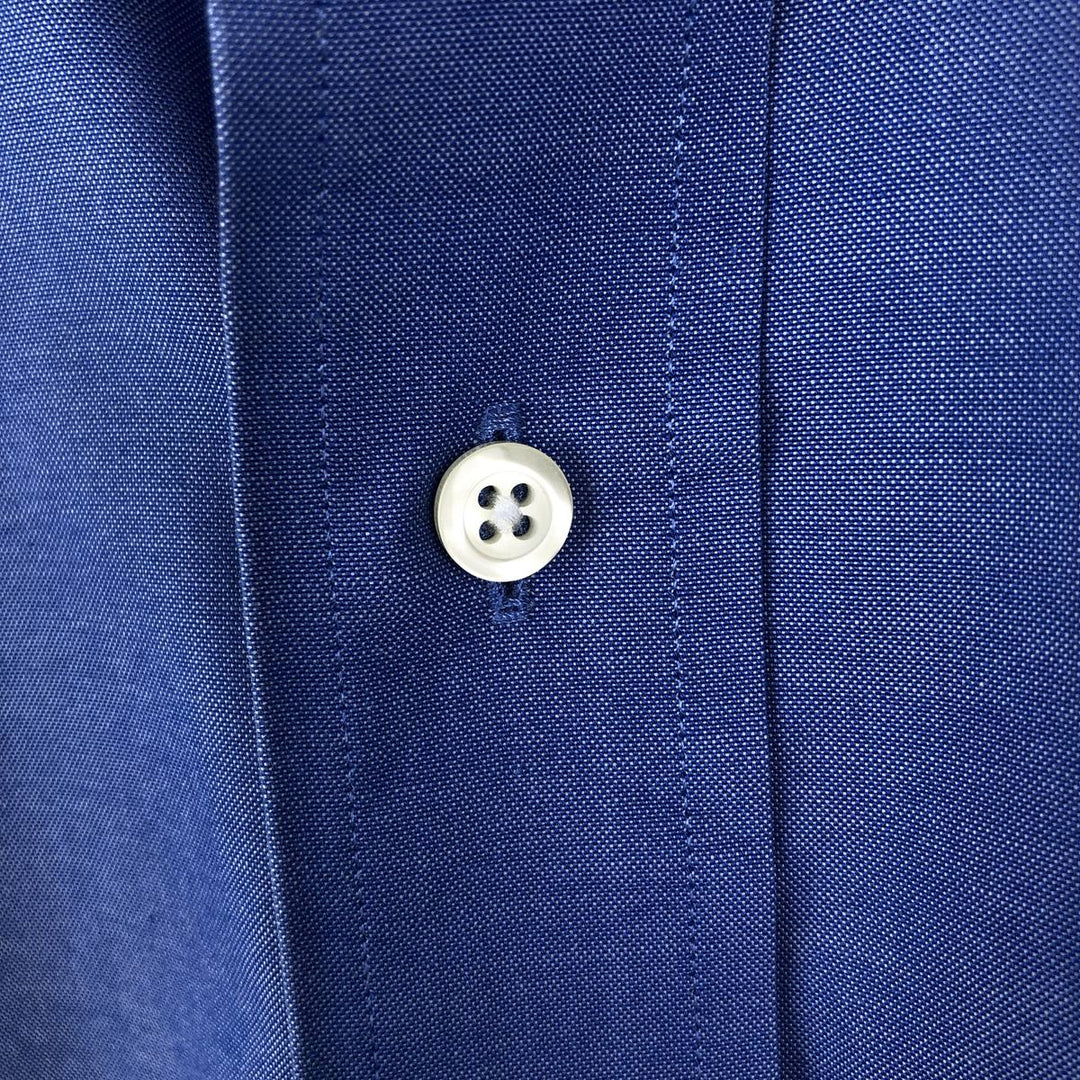 Brooks Brothers Est.1818 MADISON Long-Sleeve Cotton Shirt, Men's Size XL (approx.) Supima Cotton blue type Vintage Second Hand