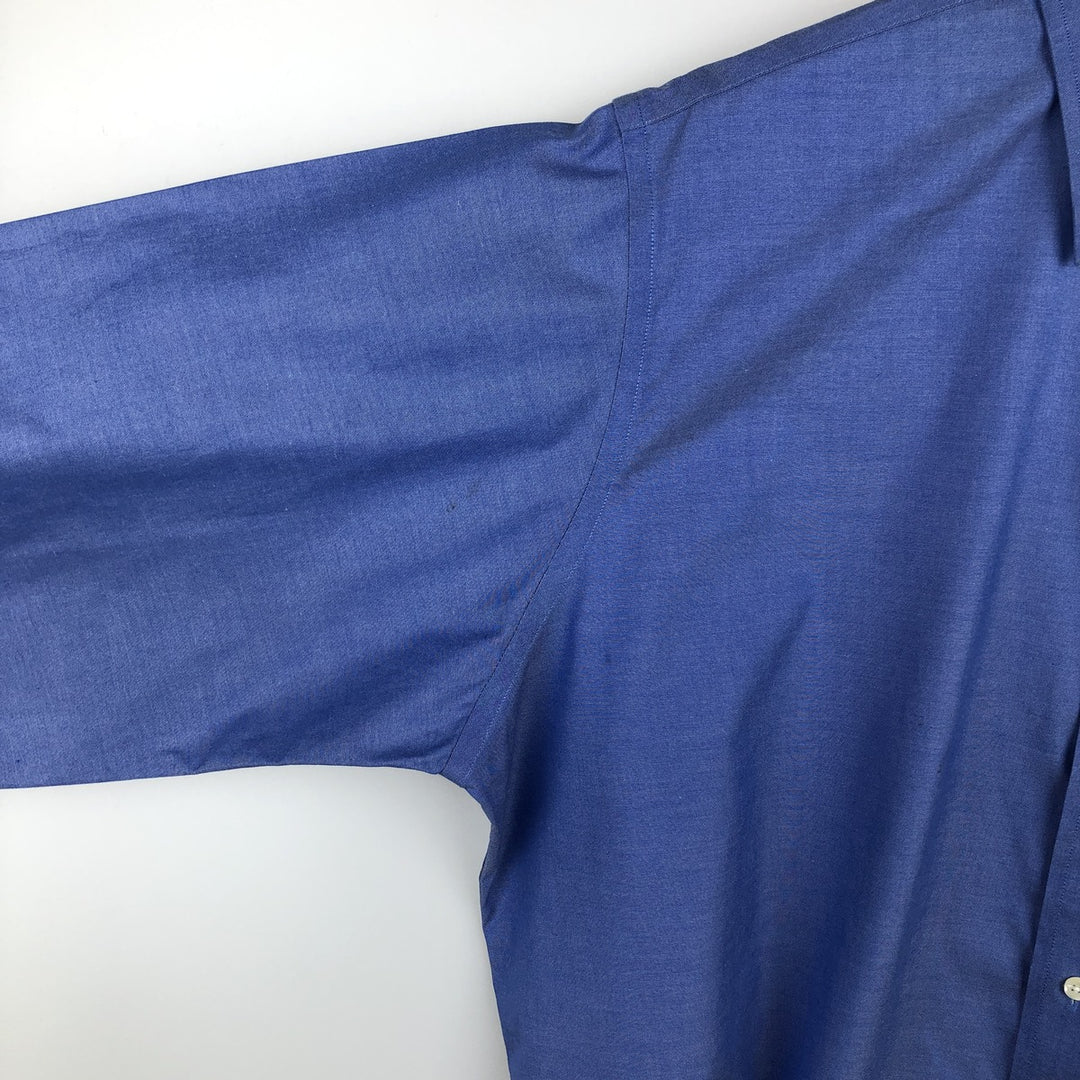 Brooks Brothers Est.1818 Long Sleeve Cotton Shirt, Men's XL cotton blue type Vintage Second Hand