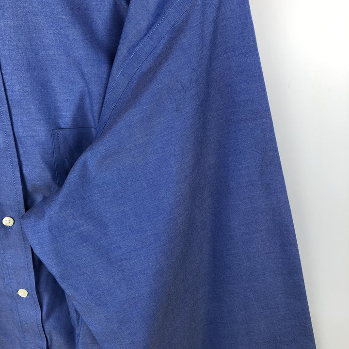 Brooks Brothers Est.1818 Long Sleeve Cotton Shirt, Men's XL cotton blue type Vintage Second Hand