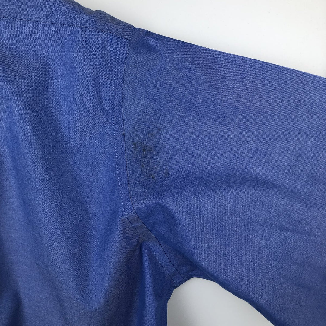 Brooks Brothers Est.1818 Long Sleeve Cotton Shirt, Men's XL cotton blue type Vintage Second Hand