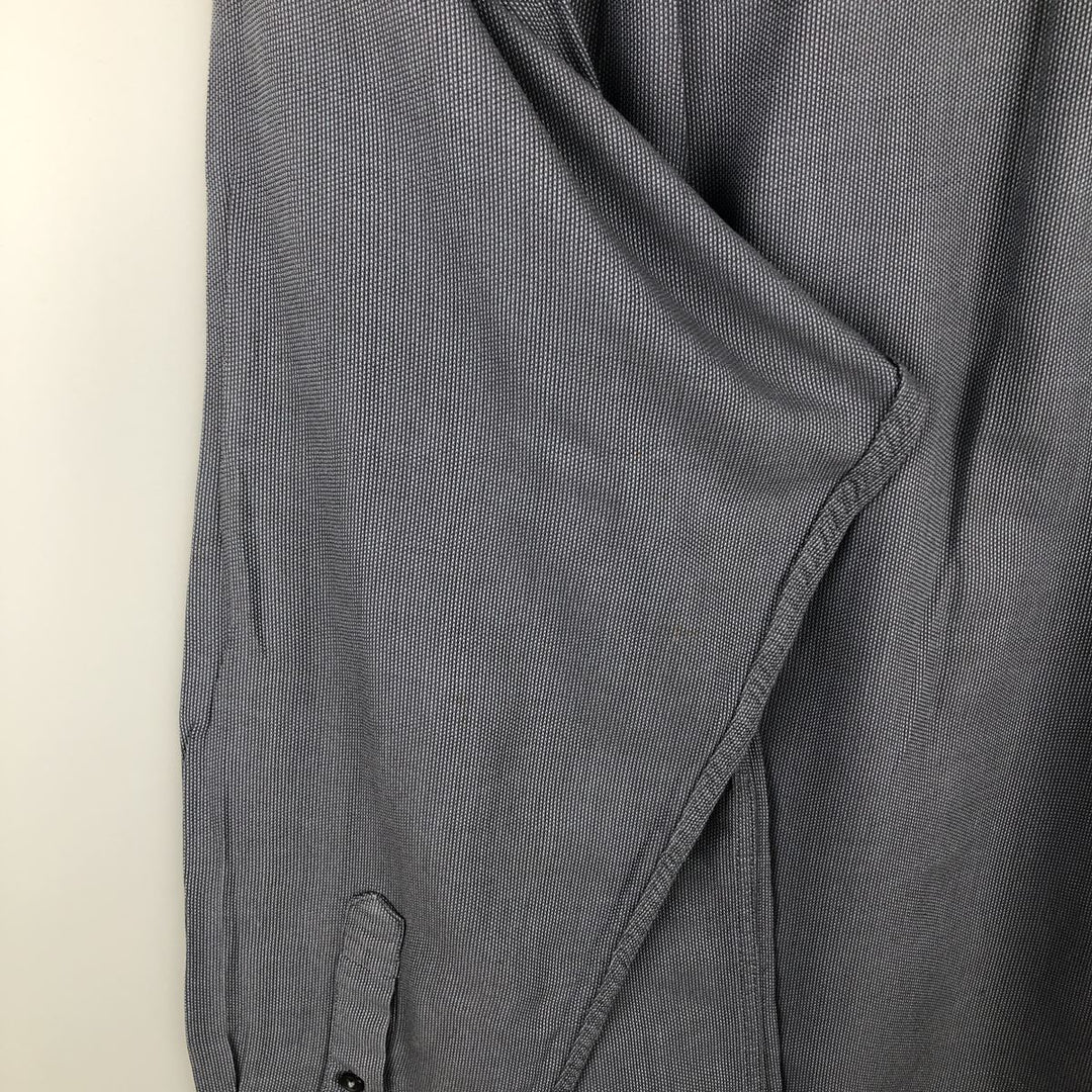 Calvin Klein long-sleeved cotton shirt, men's size L cotton gray type Vintage Second Hand