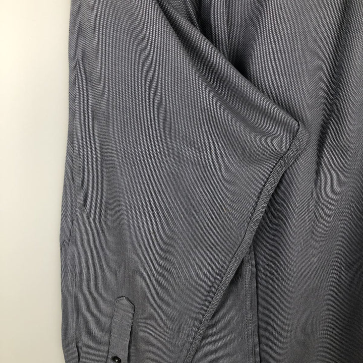 Calvin Klein long-sleeved cotton shirt, men's size L cotton gray type Vintage Second Hand