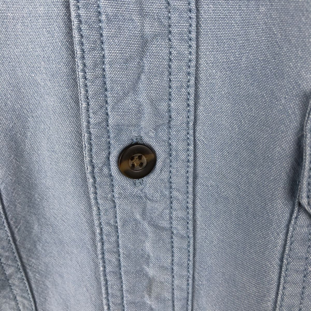 Carhartt Relaxed Fit Button-Down Long-Sleeve Chambray Shirt, Men's Size XL (approx.) cotton blue type Vintage Second Hand