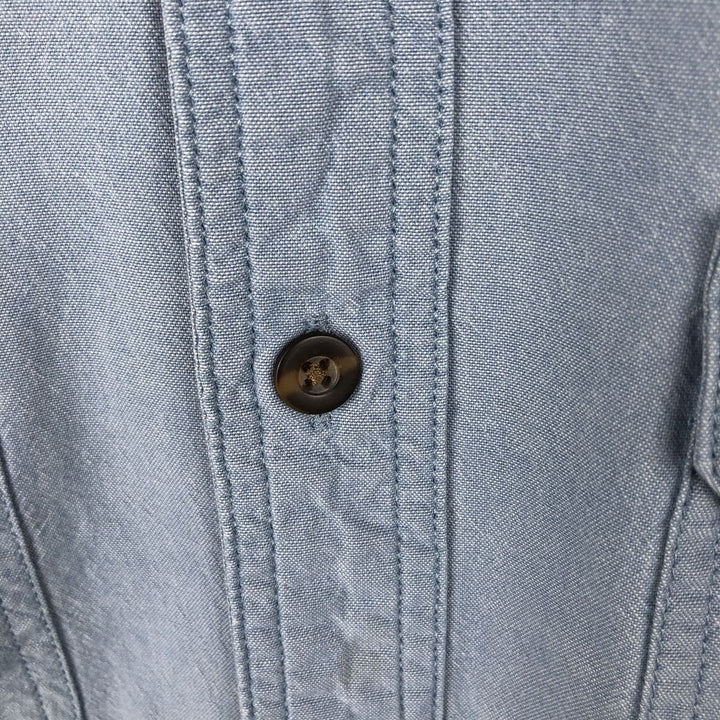 Carhartt Relaxed Fit Button-Down Long-Sleeve Chambray Shirt, Men's Size XL (approx.) cotton blue type Vintage Second Hand