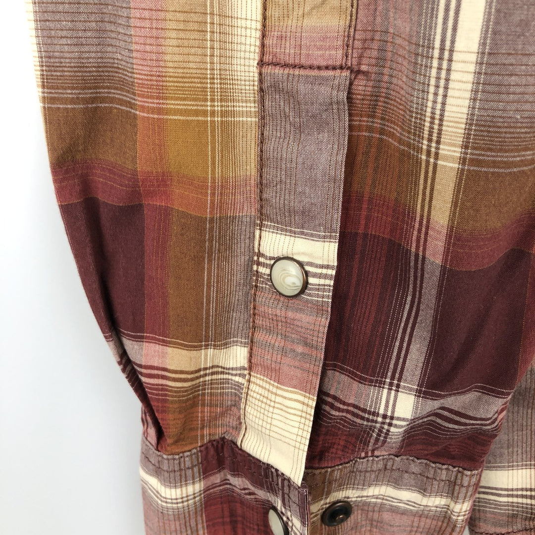 Carhartt Relaxed Fit Check Pattern Long Sleeve Work Shirt, Men's Size L cotton burgundy type Vintage Second Hand