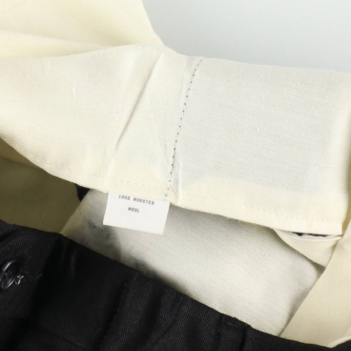 ~90'S SAVILE ROW Two-Pleat Wool Trousers, Men's W30 (approx.) Vintage wool black type Vintage Second Hand