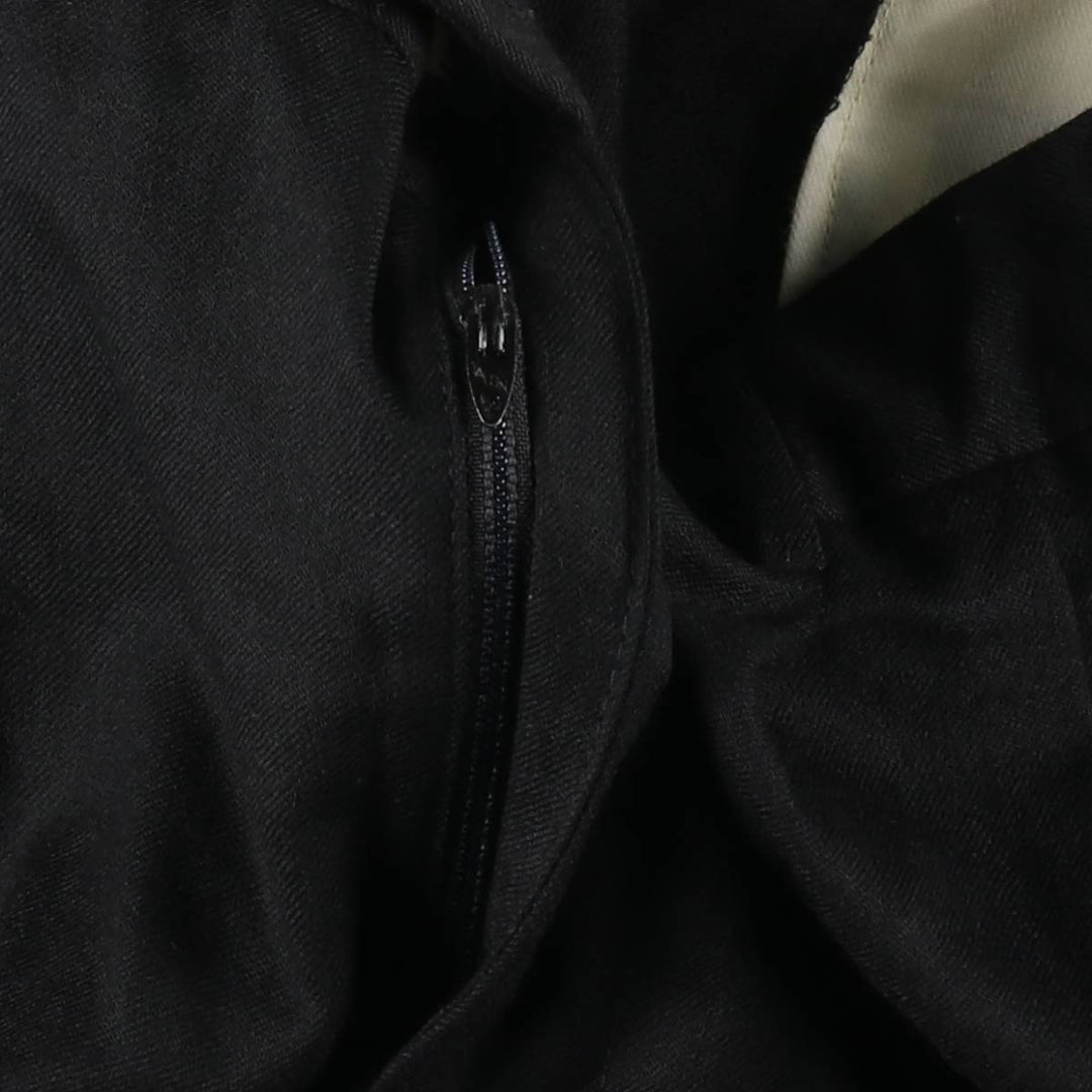 ~90'S SAVILE ROW Two-Pleat Wool Trousers, Men's W30 (approx.) Vintage wool black type Vintage Second Hand