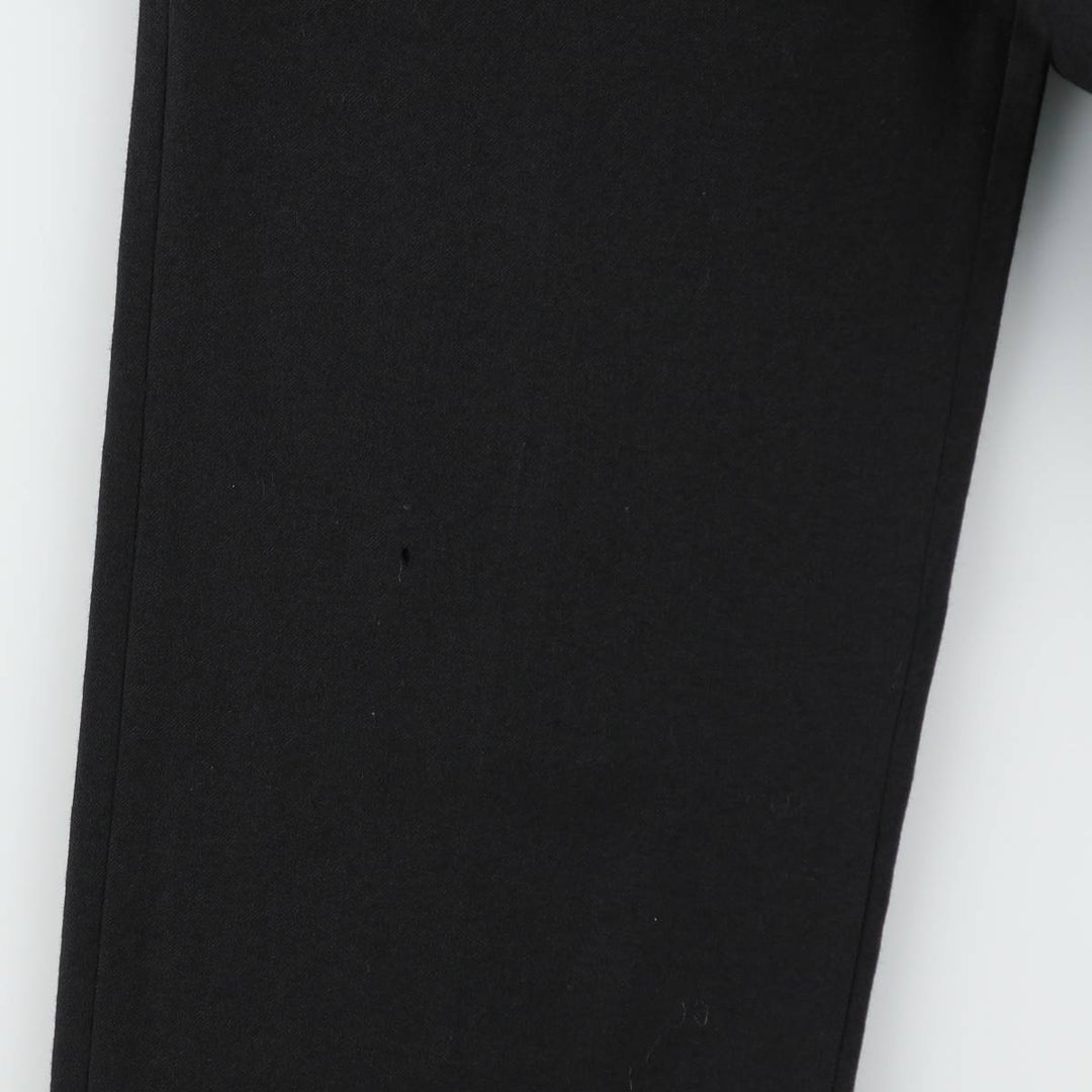 ~90'S SAVILE ROW Two-Pleat Wool Trousers, Men's W30 (approx.) Vintage wool black type Vintage Second Hand