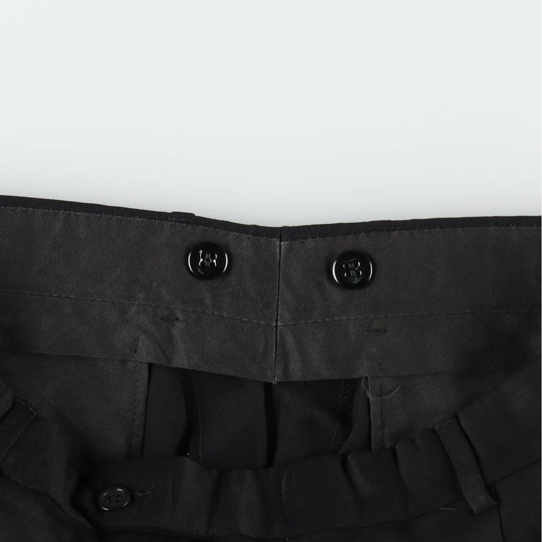 90'S Vintage Two-pleat Men's Slacks, Size W34 unclear black type Vintage Second Hand