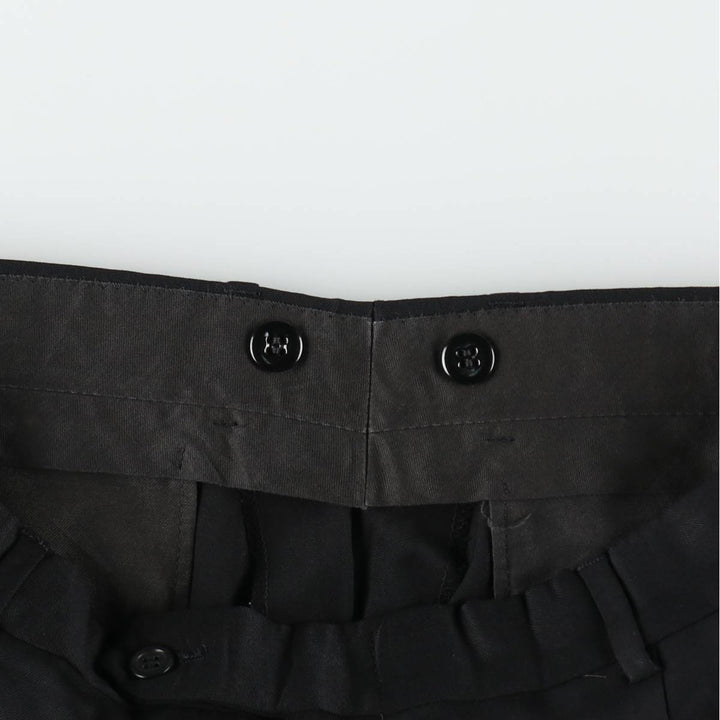 90'S Vintage Two-pleat Men's Slacks, Size W34 unclear black type Vintage Second Hand