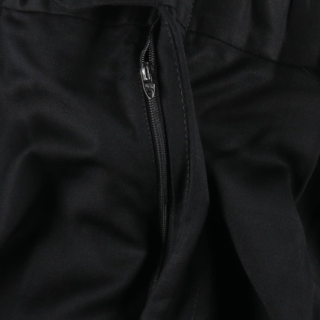 90'S Vintage Two-pleat Men's Slacks, Size W34 unclear black type Vintage Second Hand