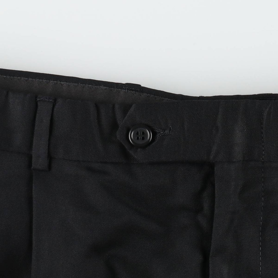90'S Vintage Two-pleat Men's Slacks, Size W34 unclear black type Vintage Second Hand