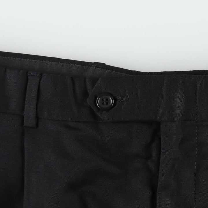 90'S Vintage Two-pleat Men's Slacks, Size W34 unclear black type Vintage Second Hand