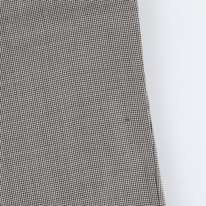 1980'S Nordstrom Zanella Houndstooth Pattern Two-Pleat Slacks, Made in Italy, Men's Size W33 (approx.), Vintage unclear white type Vintage Second Hand