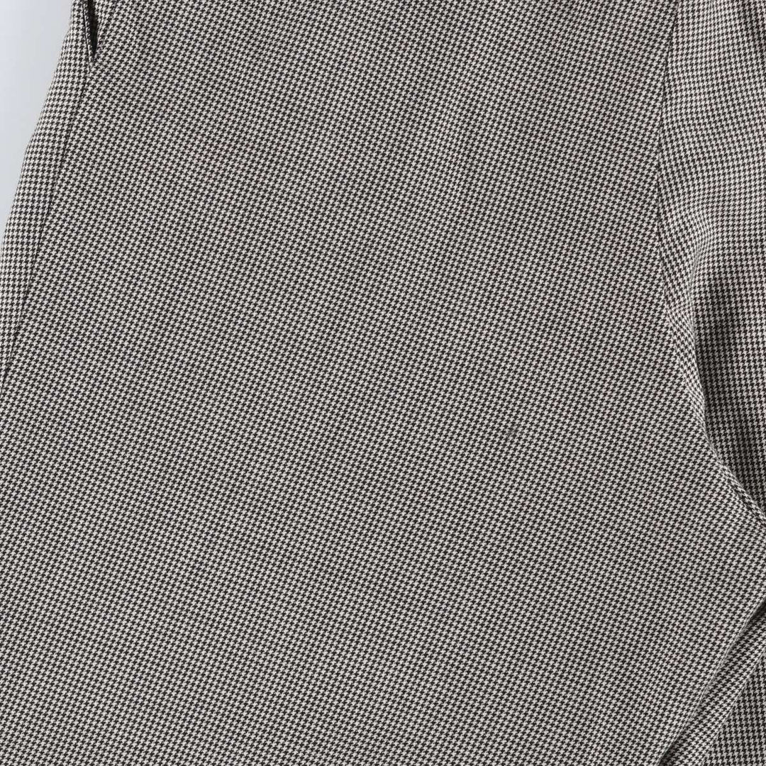 1980'S Nordstrom Zanella Houndstooth Pattern Two-Pleat Slacks, Made in Italy, Men's Size W33 (approx.), Vintage unclear white type Vintage Second Hand