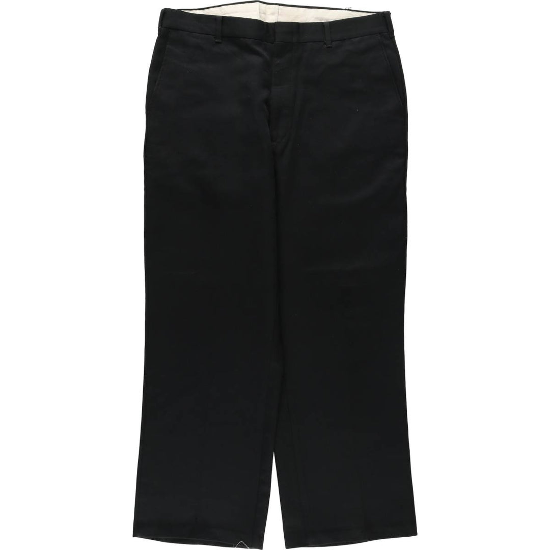 Men's slacks, made in USA, equivalent to size W35, vintage. polyester black type Vintage Second Hand