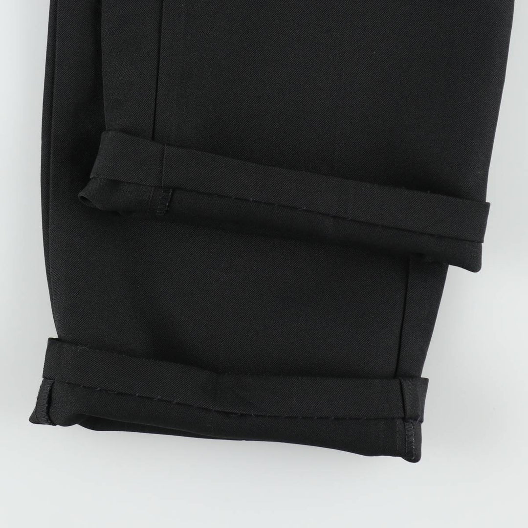 Men's slacks, made in USA, equivalent to size W35, vintage. polyester black type Vintage Second Hand