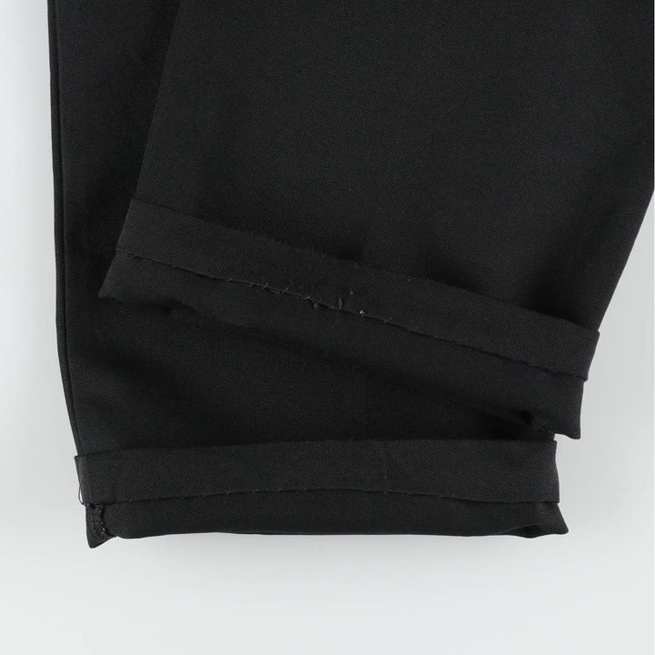 Men's slacks, made in USA, equivalent to size W35, vintage. polyester black type Vintage Second Hand