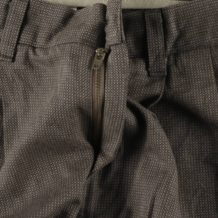 90'S Dockers Khakis all-over print two-pleat cotton slacks pants, men's size W33 equivalent, vintage. cotton Khaki type brown Vintage Second Hand