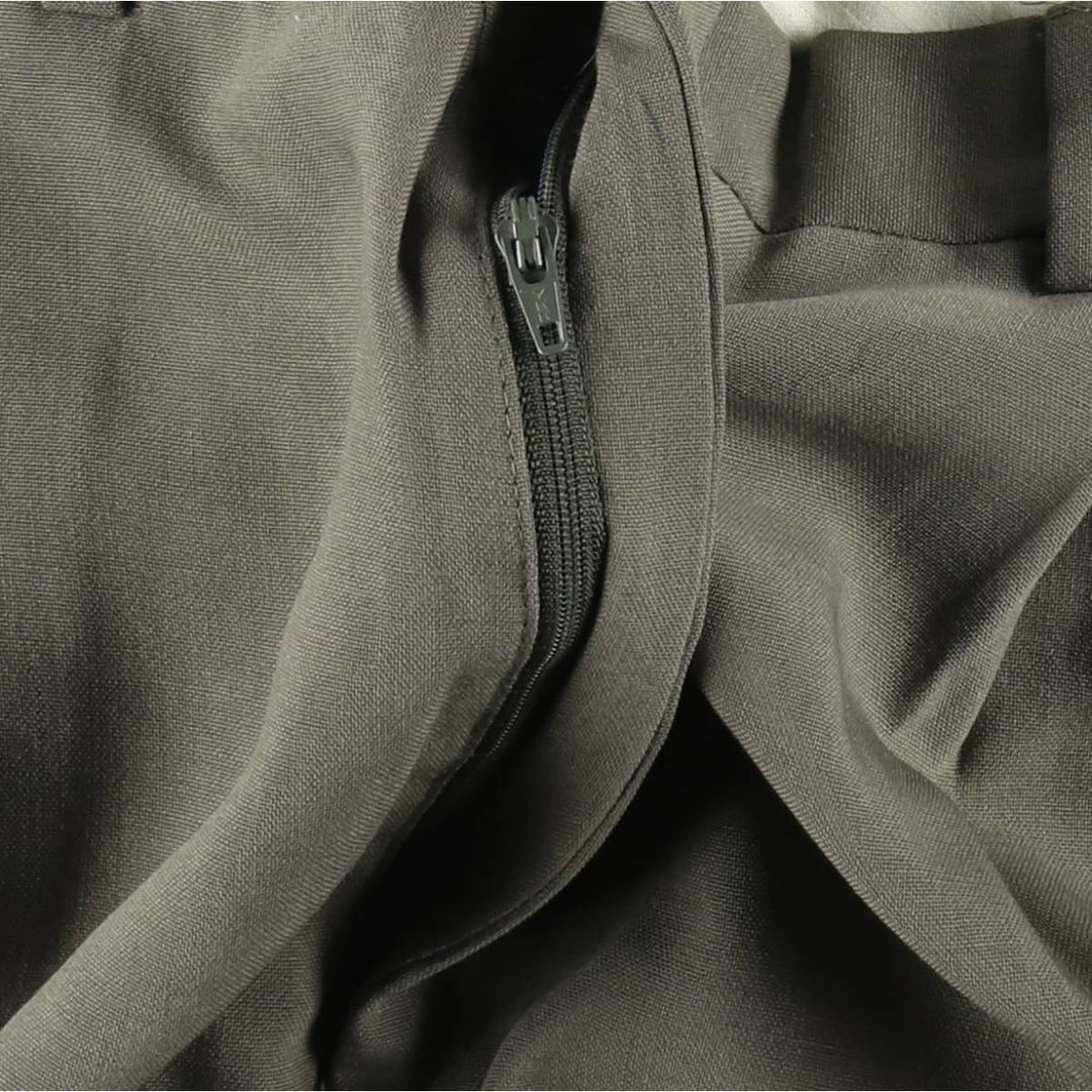 EVAN-PICONE Two-Pleat Slacks Pants, Men's Size W32 (approx.) polyester Khaki type brown Vintage Second Hand