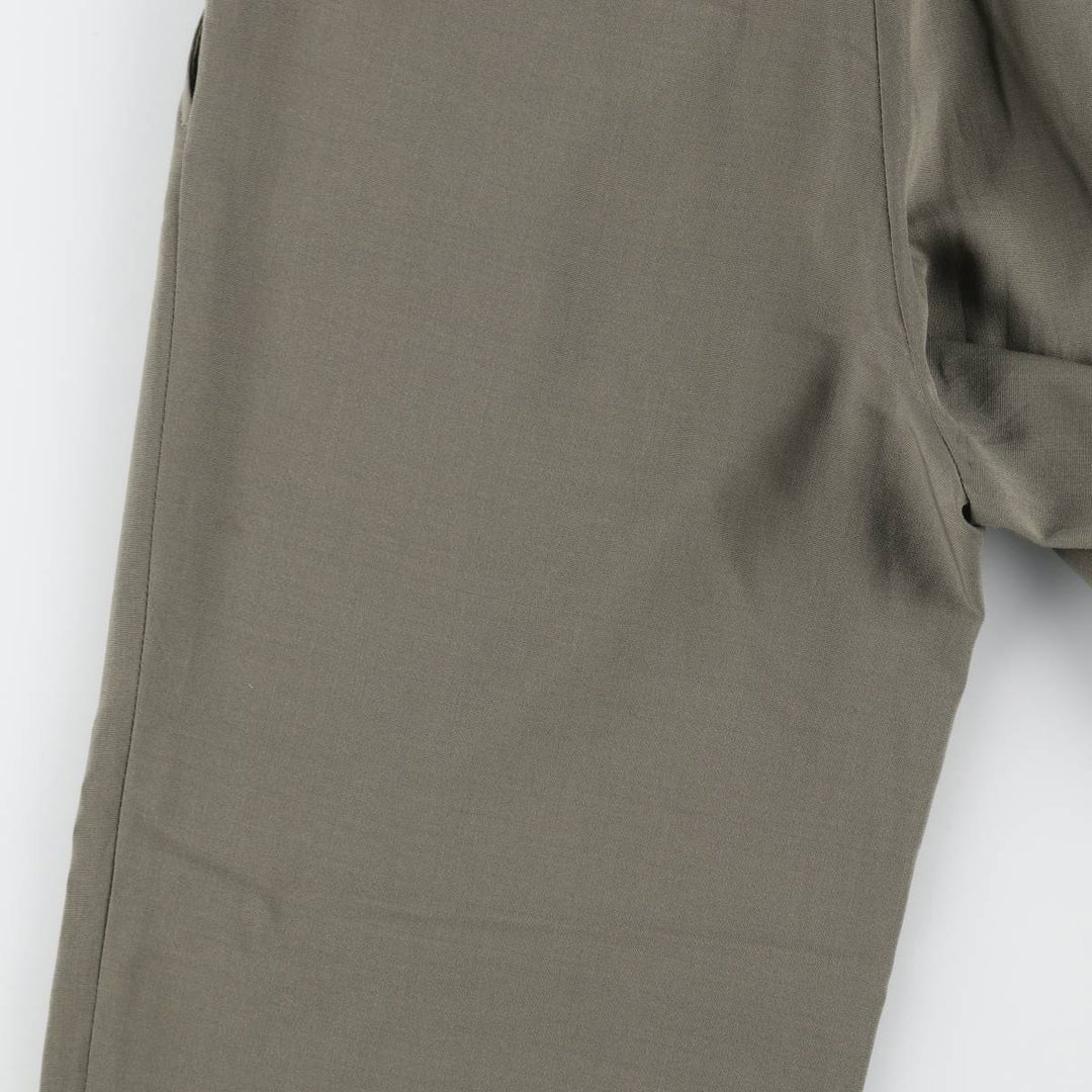 EVAN-PICONE Two-Pleat Slacks Pants, Men's Size W32 (approx.) polyester Khaki type brown Vintage Second Hand