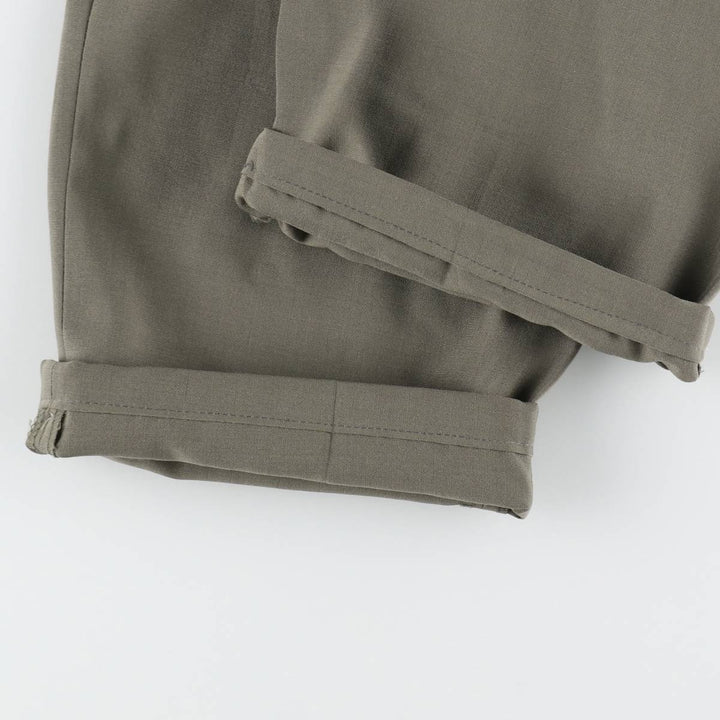 EVAN-PICONE Two-Pleat Slacks Pants, Men's Size W32 (approx.) polyester Khaki type brown Vintage Second Hand