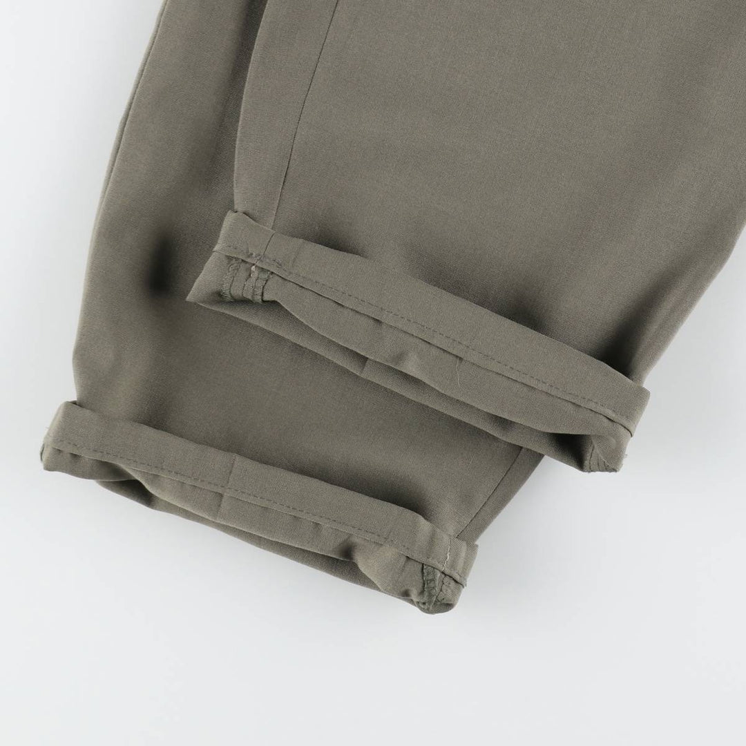 EVAN-PICONE Two-Pleat Slacks Pants, Men's Size W32 (approx.) polyester Khaki type brown Vintage Second Hand