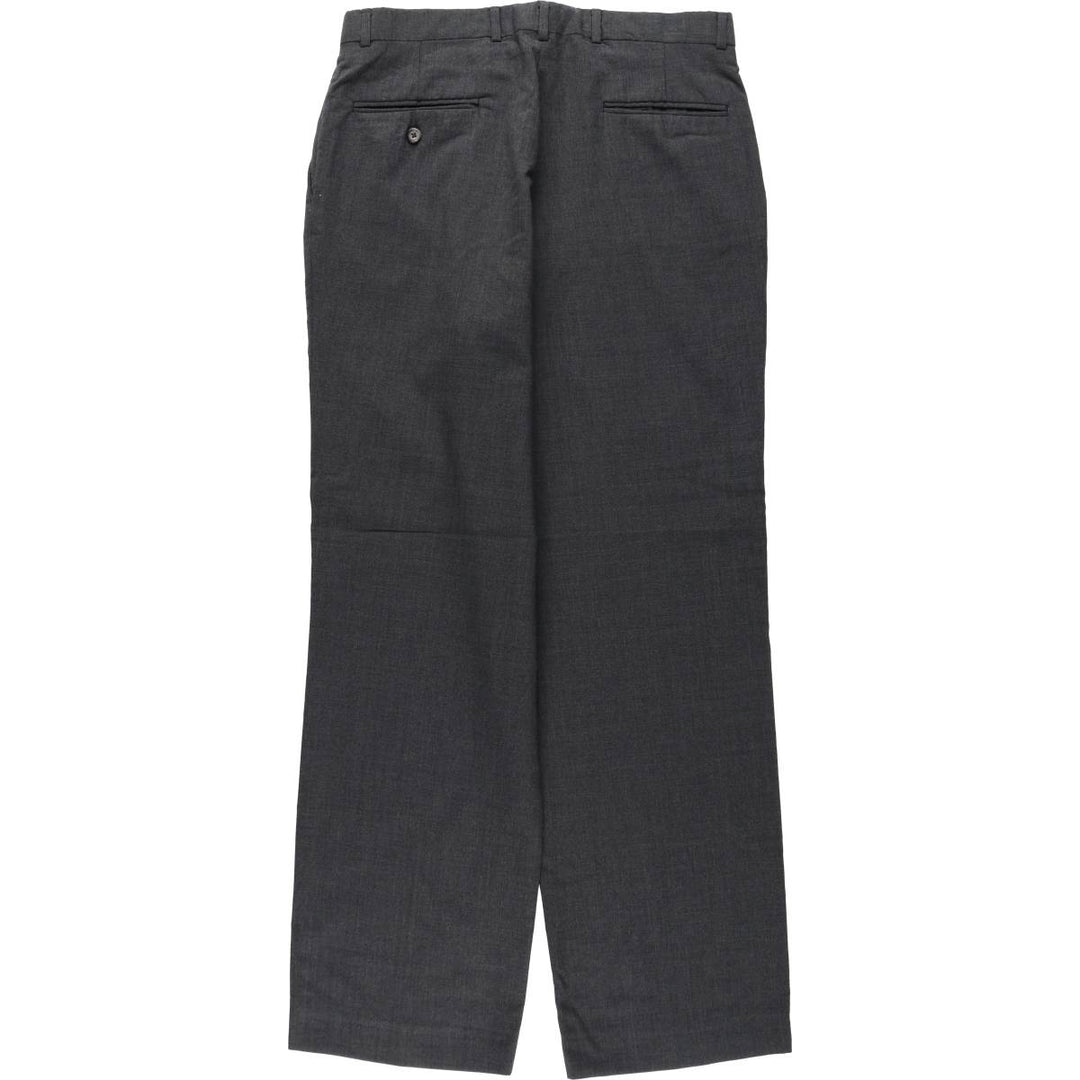 ~1990'S EVAN-PICONE Two-Pleat Wool Trousers, Made in USA, Men's W33 (approx.), Vintage wool Charcoal Vintage Second Hand