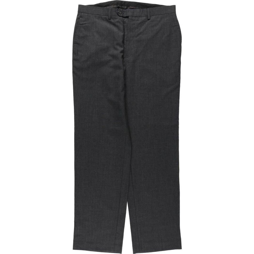 Ralph Lauren LAUREN Polyester x Wool Pants, Men's Size W35 (approx.) wool Charcoal Vintage Second Hand