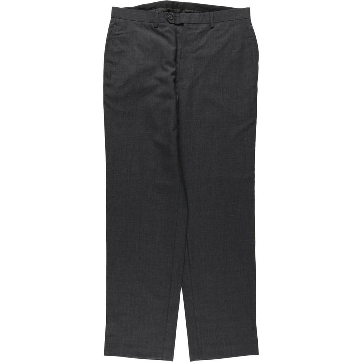 Ralph Lauren LAUREN Polyester x Wool Pants, Men's Size W35 (approx.) wool Charcoal Vintage Second Hand