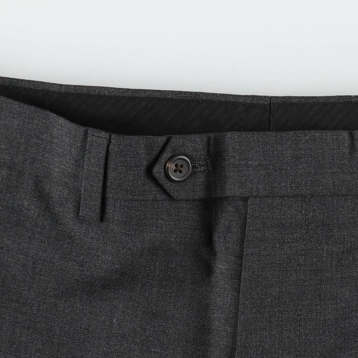 Ralph Lauren LAUREN Polyester x Wool Pants, Men's Size W35 (approx.) wool Charcoal Vintage Second Hand