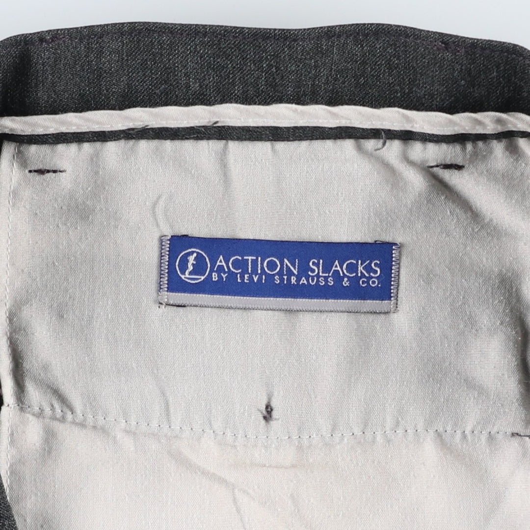 2000'S Levi's Action Slacks, Men's W34 (approx.) polyester gray type Vintage Second Hand