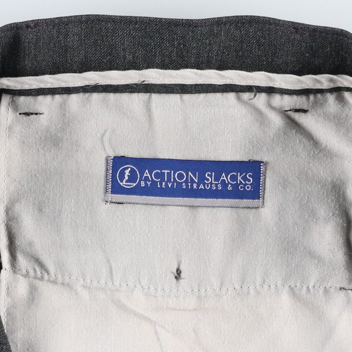 2000'S Levi's Action Slacks, Men's W34 (approx.) polyester gray type Vintage Second Hand