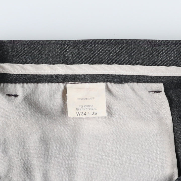 2000'S Levi's Action Slacks, Men's W34 (approx.) polyester gray type Vintage Second Hand