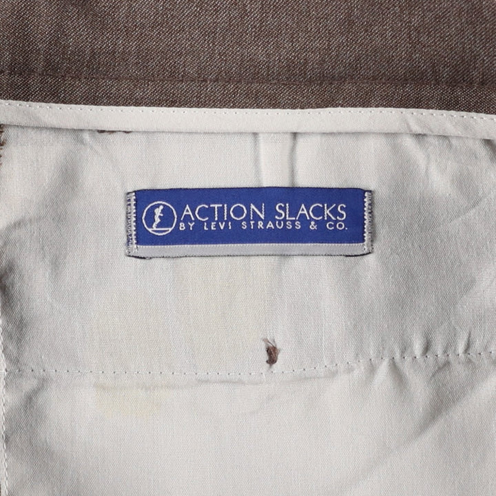 2000'S Levi's Action Slacks, Men's W34 (approx.) polyester brown type Vintage Second Hand