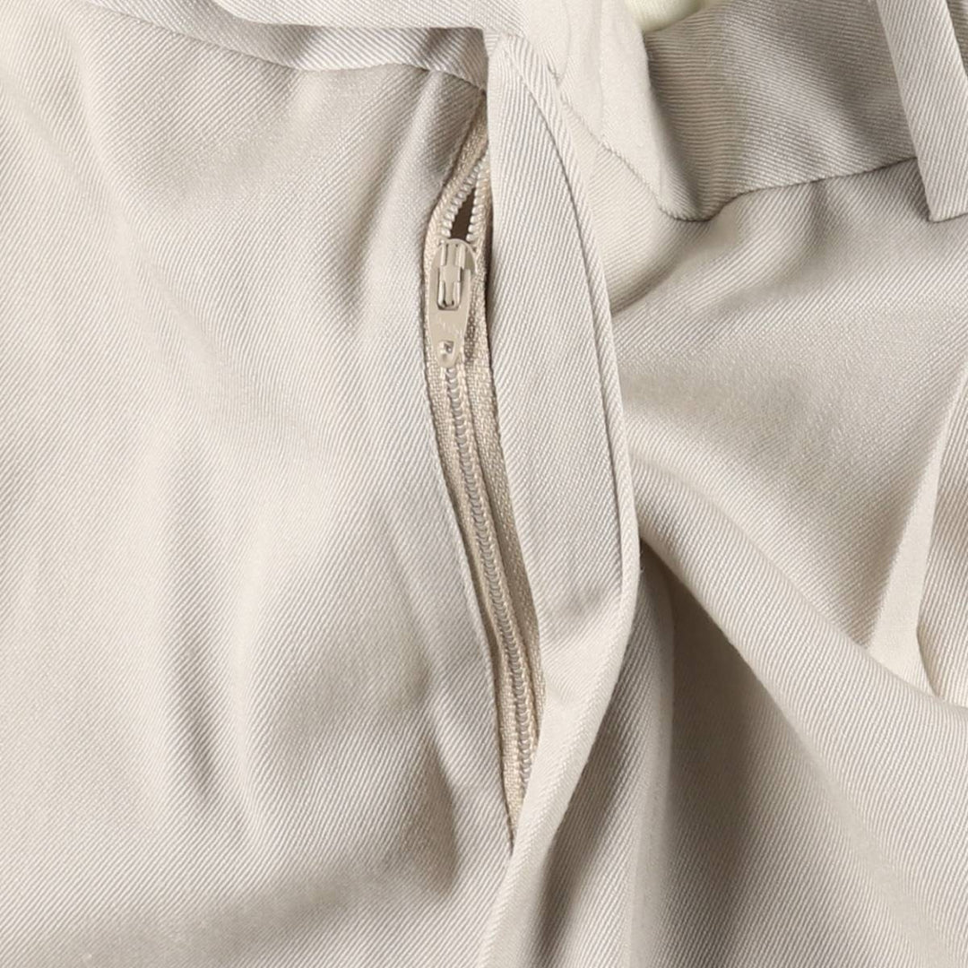 1990'S Jos.A.Bank two-pleat wool trousers/slacks, men's size W33 (approx.) wool Beige type Vintage Second Hand