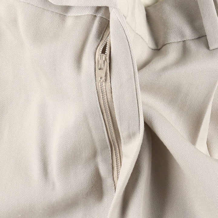 1990'S Jos.A.Bank two-pleat wool trousers/slacks, men's size W33 (approx.) wool Beige type Vintage Second Hand