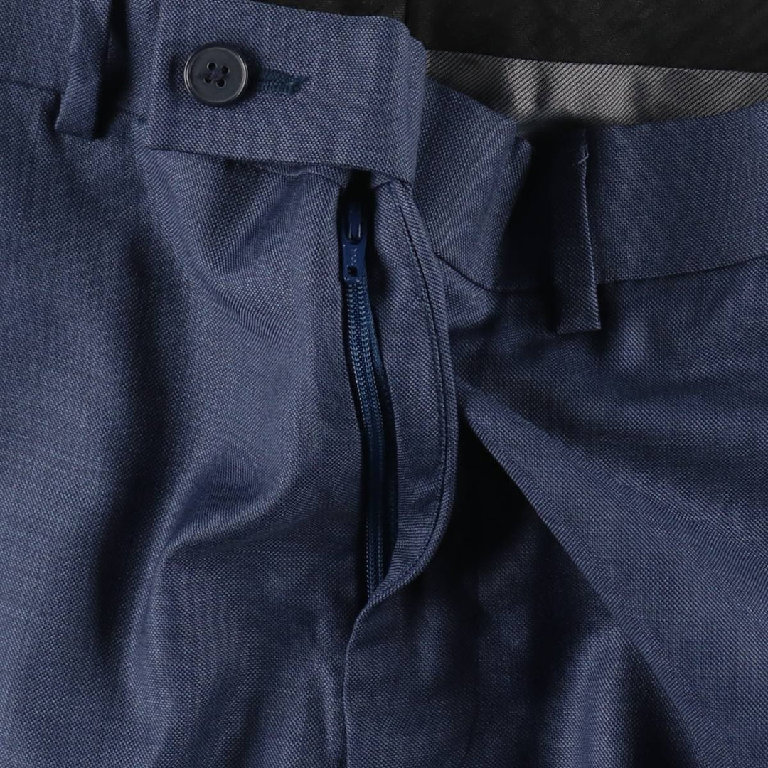 Calvin Klein wool trousers/slacks for men, size W33 (approx.) wool navy blue type Vintage Second Hand