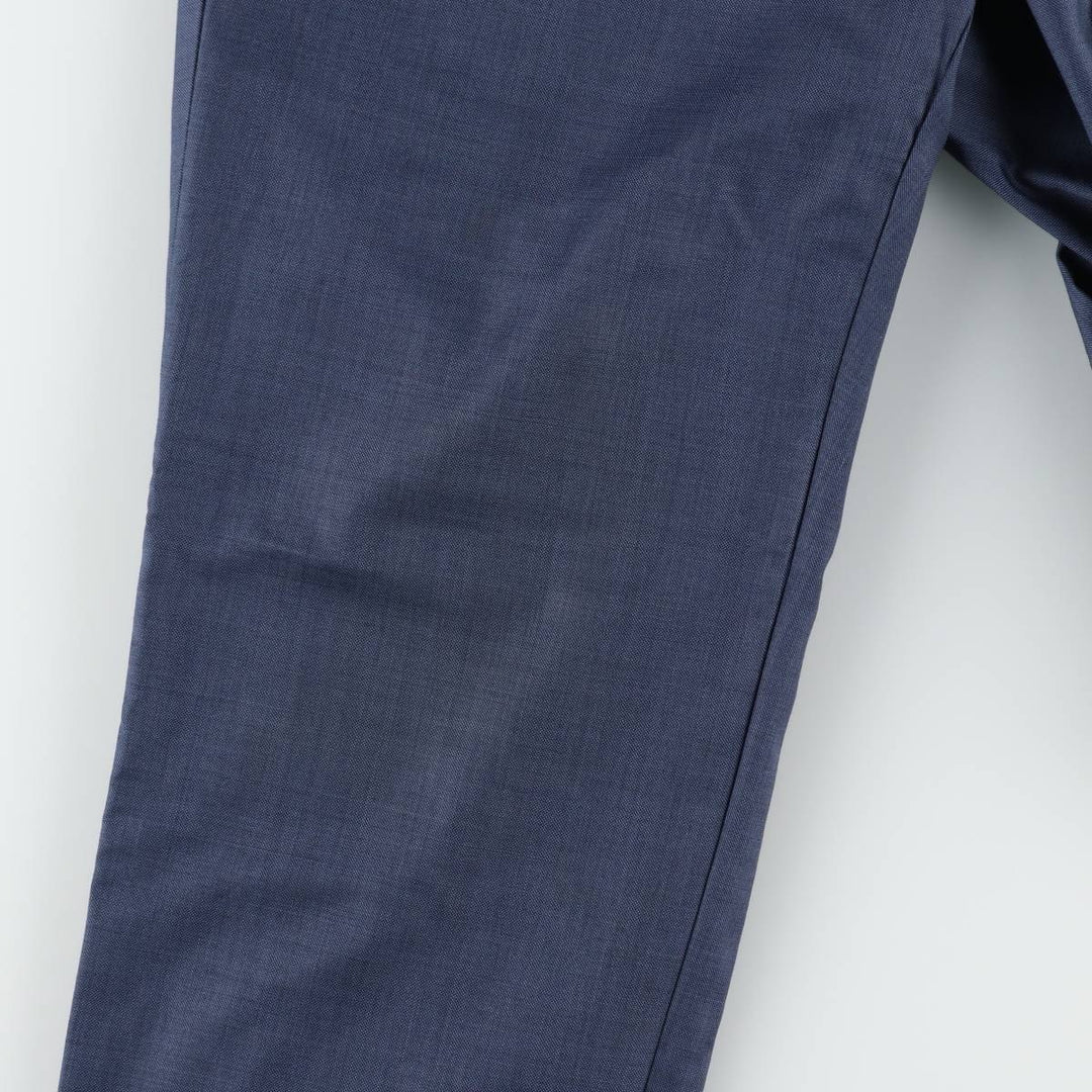 Calvin Klein wool trousers/slacks for men, size W33 (approx.) wool navy blue type Vintage Second Hand