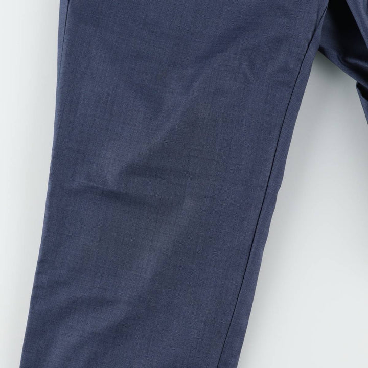 Calvin Klein wool trousers/slacks for men, size W33 (approx.) wool navy blue type Vintage Second Hand