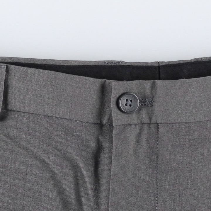 Calvin Klein slacks for men, size W34 (approx.) polyester gray type Vintage Second Hand