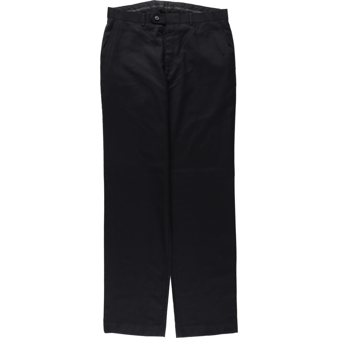 Ralph Lauren LAUREN Wool pants, slacks, men's, W34 equivalent wool black type Vintage Second Hand